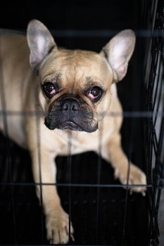 Signs of Stress or Discomfort in your Frenchie due to Crating